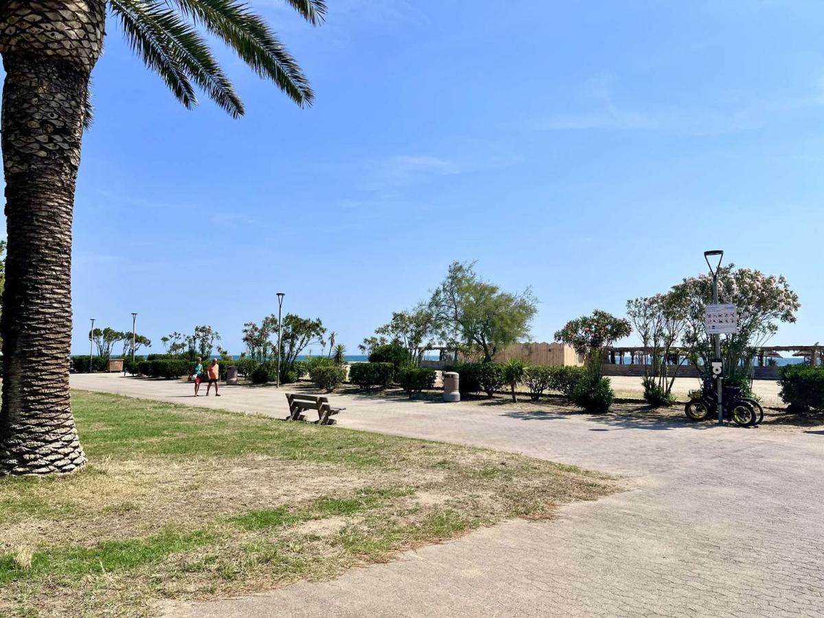 Studio Cabine Avec Terrasse 4 Pers, Acces Direct Plage, Tv, Animaux Admis - Argeles-Sur-Mer - Fr-1-225-798 Eksteriør billede